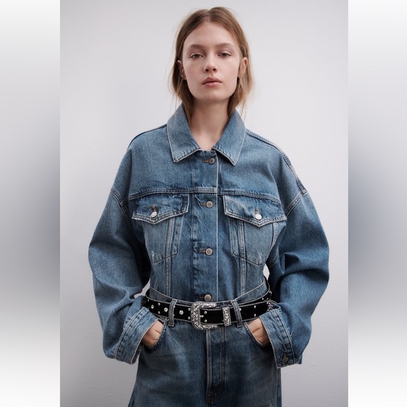 Zara rhinestone leather belt limited edition - Picture 4 of 7